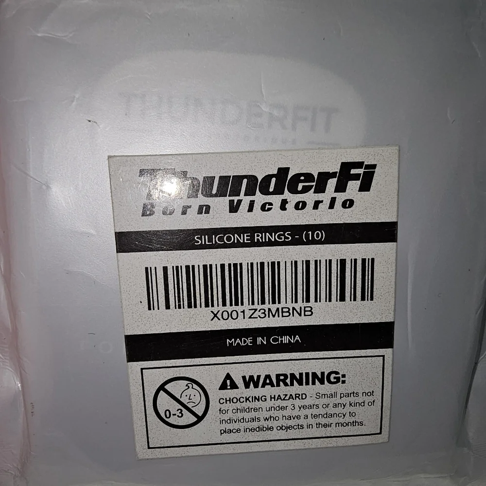 ThunderFit‎ Black Silicone Wedding Rings